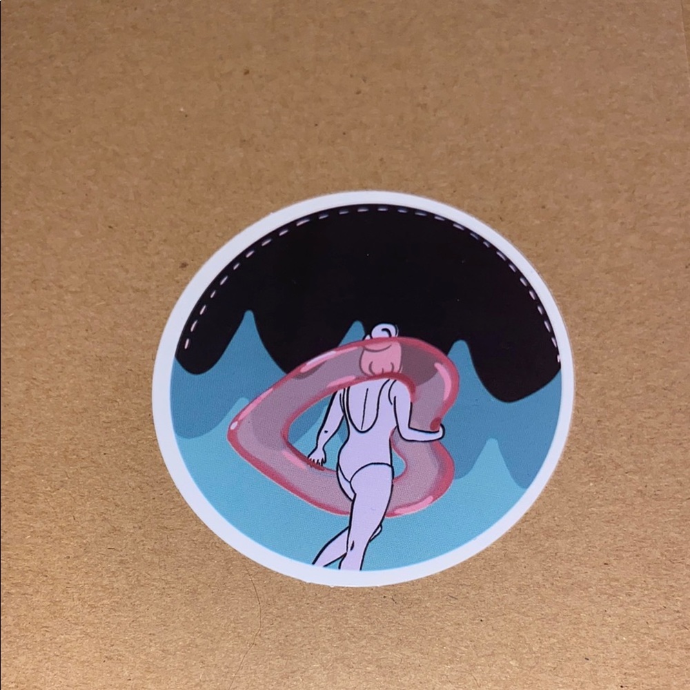🌈20/$12🌈 Stylish Sticker with Pink and Blue Design